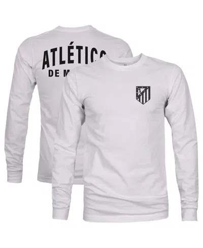1863fc Men's Silver Atletico De Madrid Team Arch Long Sleeve T-shirt In Metallic