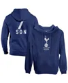 1863fc Men's Son Heung-min Navy Tottenham Hotspur Player Fleece Pullover Hoodie In Blue