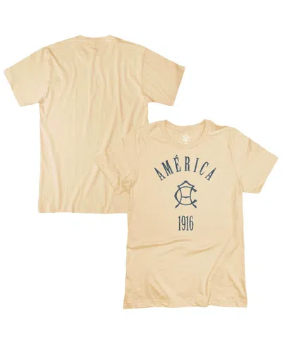 1863fc Men's Tan Club America Team Arch T-shirt In Brown