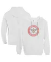 1863fc Men's White Brentford Fc Color Badge Fleece Pullover Hoodie Sweatshirt In White