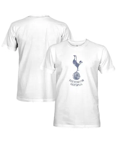1863fc Men's White Tottenham Hotspur Mono Badge T-shirt