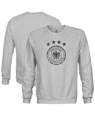 1863fc Men'sâ Heather Gray Germany National Team Mono Badge Pullover Sweatshirt