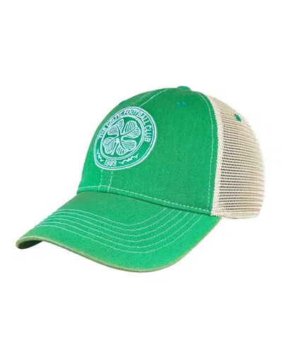 1863fc Men'sâ Green Celtic Tea Washed Vintage Trucker Adjustable Hat