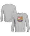 1863fc Men'sâ Heather Gray Barcelona Pullover Crewneck Sweatshirt In Gray