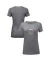 1863fc Women's Heather Gray Argentina National Team Color Badge Tri-blend T-shirt In Gray