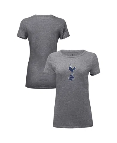 1863fc Women's Heather Gray Tottenham Hotspur Color Badge Tri-blend T-shirt