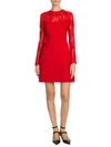 VALENTINO WOMEN'S CHANTILLY LACE LONG SLEEVE A-LINE DRESS,0400010353250