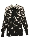 VALENTINO Bucaneve Silk Blouse with Removable Necktie