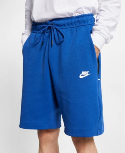 Nike Men's Sportswear 8" Tech Fleece Shorts In Navy