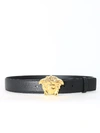 VERSACE Versace Belt Medusa Black Leather,10924586