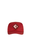 Givenchy Logo Patch Baseball Cap In Red