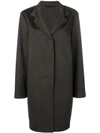 Liska Single-breasted Coat In Brown