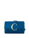 CHLOÉ CHLOÉ C LOGO腰包 - 蓝色