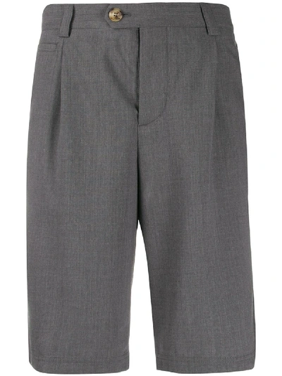 Brunello Cucinelli Knee-high Bermuda Shorts - 灰色 In Grey