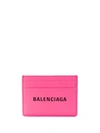 BALENCIAGA BALENCIAGA EVERYDAY LOGO CARDHOLDER - 粉色
