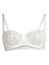 Simone Perele Promesse Lace Demi Cup Bra In Ivory