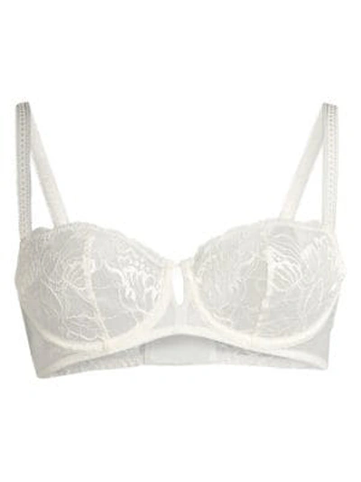 Simone Perele Promesse Lace Demi Cup Bra In Ivory