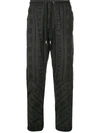 GIVENCHY GIVENCHY LOGO TROUSERS - 黑色