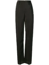 LEMAIRE LEMAIRE LONG STRAIGHT-LEG TROUSERS - 黑色