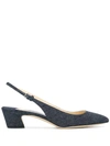 JIMMY CHOO GEMMA 40 DENIM PUMPS