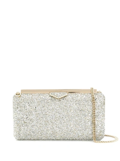 Jimmy Choo Ellipse Clutch Bag In Gold