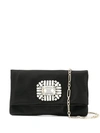 JIMMY CHOO JIMMY CHOO TITANIA CLUTCH - 黑色