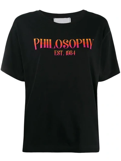 Philosophy Di Lorenzo Serafini Logo圆领t恤 - 黑色 In Black