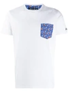 Mc2 Saint Barth Printed Patch Pocket T In White