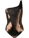 ISABEL MARANT ISABEL MARANT METALLIC FINISH SWIMSUIT - 棕色