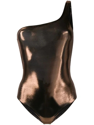 Isabel Marant Metallic Finish Swimsuit - 棕色 In Brown