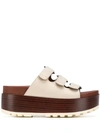 SEE BY CHLOÉ SEE BY CHLOÉ PLATFORM SANDALS - NEUTRALS