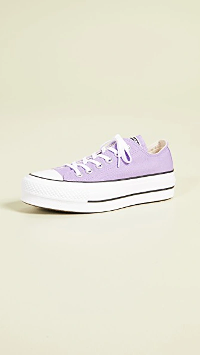 Converse Chuck Taylor All Star Platform Trainer In Washed Lilac