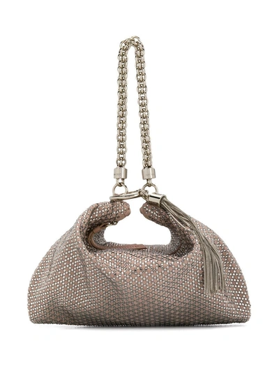 Jimmy Choo Callie Clutch In Neutrals