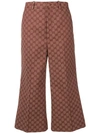 GUCCI GG WOOL CANVAS CULOTTE PANT