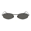 MYKITA MYKITA BLACK BERNHARD WILLHELM EDITION SILVER SUNGLASSES