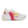 NIKE NIKE WHITE AND PINK ZOOM 2K SNEAKERS