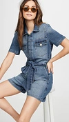 FRAME PLEATED COVERALL SHORTS