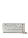 Jimmy Choo Sweetie Glitter Clutch Bag In Metallic