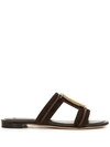 TOD'S DOUBLE T SLIDES