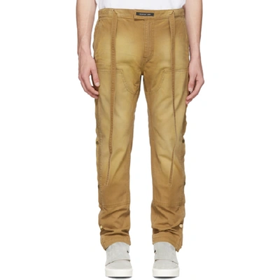 Fear Of God Tearaway Side-fastening Cotton-canvas Trousers In Brown