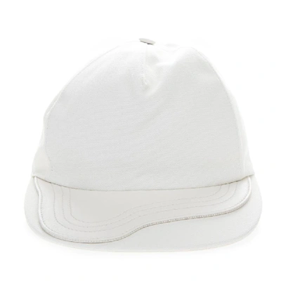 Dior Homme Buckle Baseball Cap In White