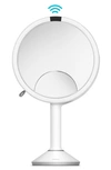 SIMPLEHUMAN TRIO EIGHT INCH MULTI-MAGNIFICATION SENSOR MAKEUP MIRROR,ST3038