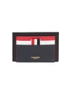THOM BROWNE Fun Mix Leather Double Sided Card Holder
