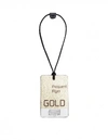 MAISON MARGIELA FLYER GOLD LUGGAGE TAG,S61VT0021/961