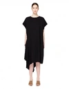 YOHJI YAMAMOTO YOHJI YAMAMOTO BLACK ASYMMETRIC DRESS,NW-D02-200-1