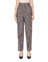 Balenciaga Carrots Wool Vichy High Waisted Pants In Brown