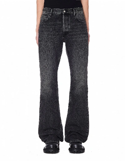 Balenciaga Vintage Black Cotton Bootcut Jeans