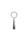 RICK OWENS LARGE SILVER TEARDROP KEYRING,RA19S0389/18