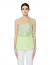 ASHISH GREEN SEQUIN EMBROIDERED TOP,TO53/MLKWY