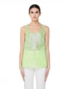 Ashish Green Sequin Embroidered Top In Green